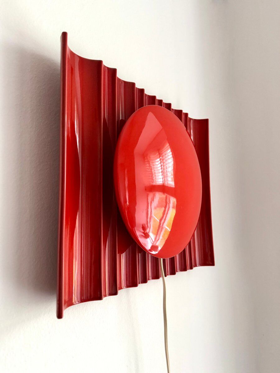 Ceramic wall sconce by Olle Alberius for Rörstrand, 1970s