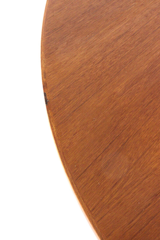 S. Burchardt Nielsen round (2x) extendable dining table danish design teak