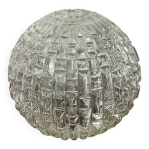 Globe en verre à décors