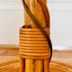 Louis Sognot vintage bamboo rattan floor lamp