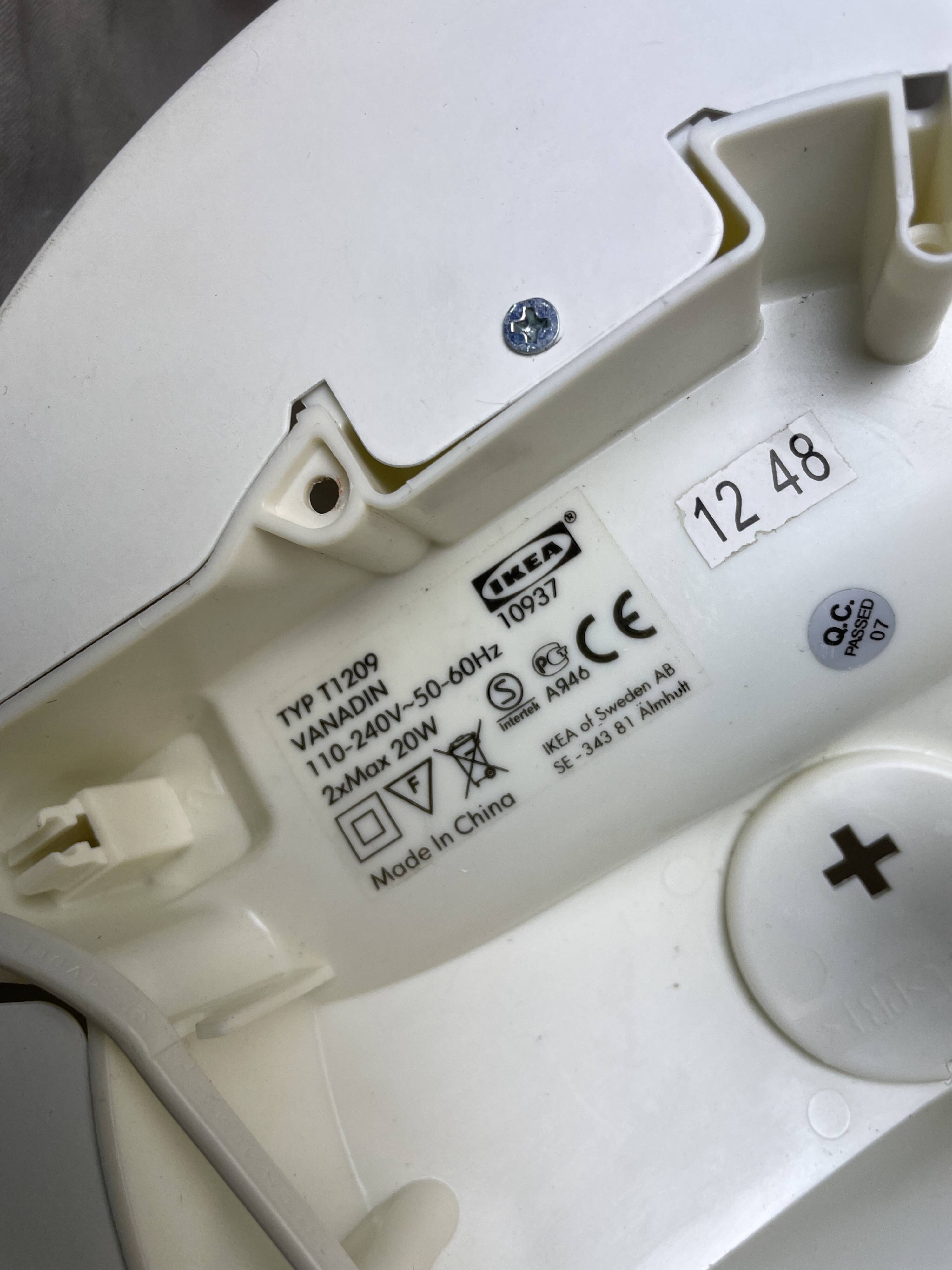 Large flush mount wall or ceiling light