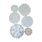Lot de 6 napperons anciens