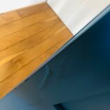 Table de chevet bleu