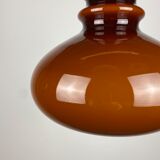 Suspension en verre brun foncé par Peill et Putzler 1960