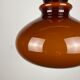 Suspension en verre brun foncé par Peill et Putzler 1960