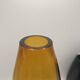 Vase scandinave ovoïde en verre ambré vers 1960