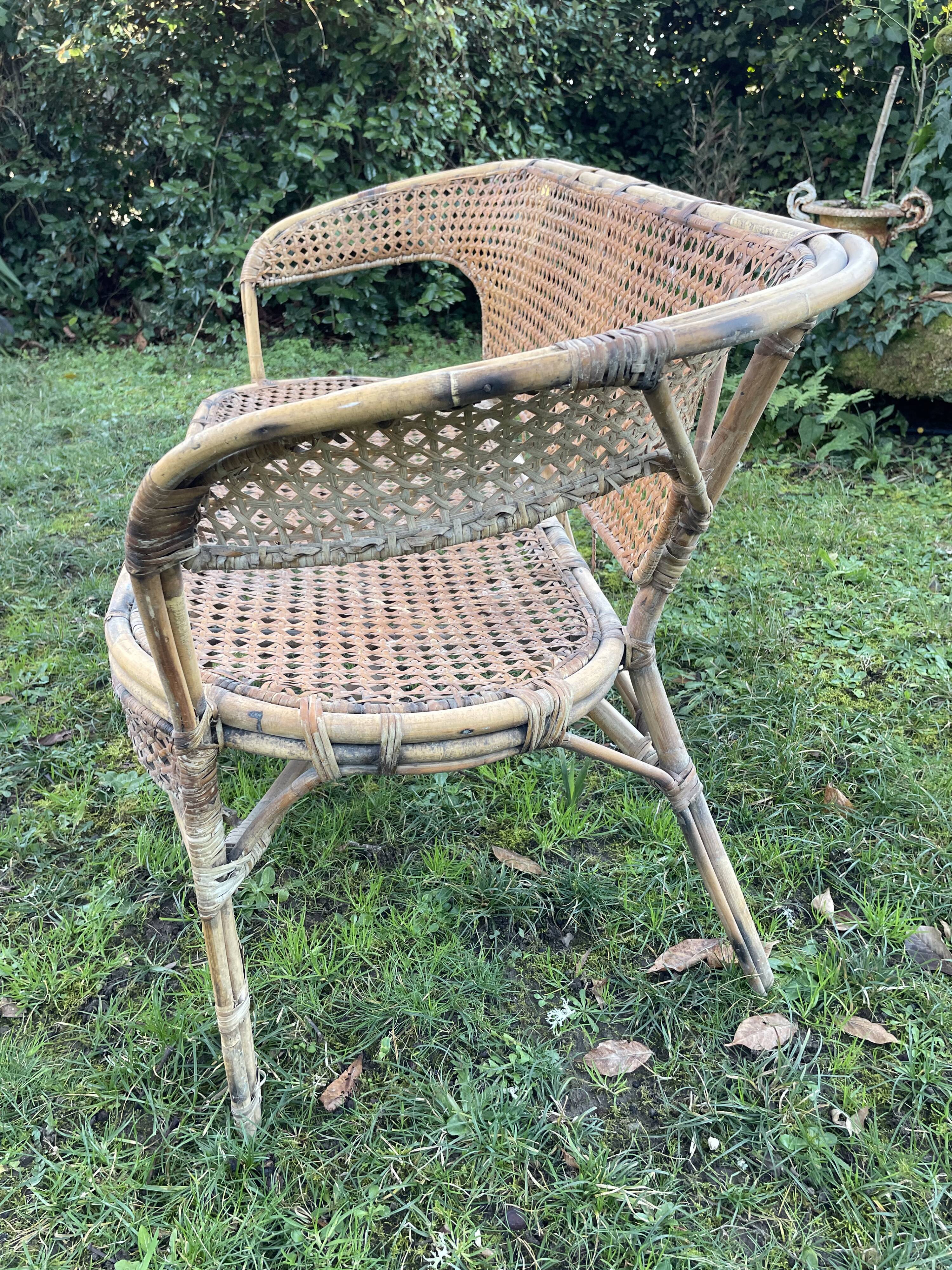 Rattan garden furniture