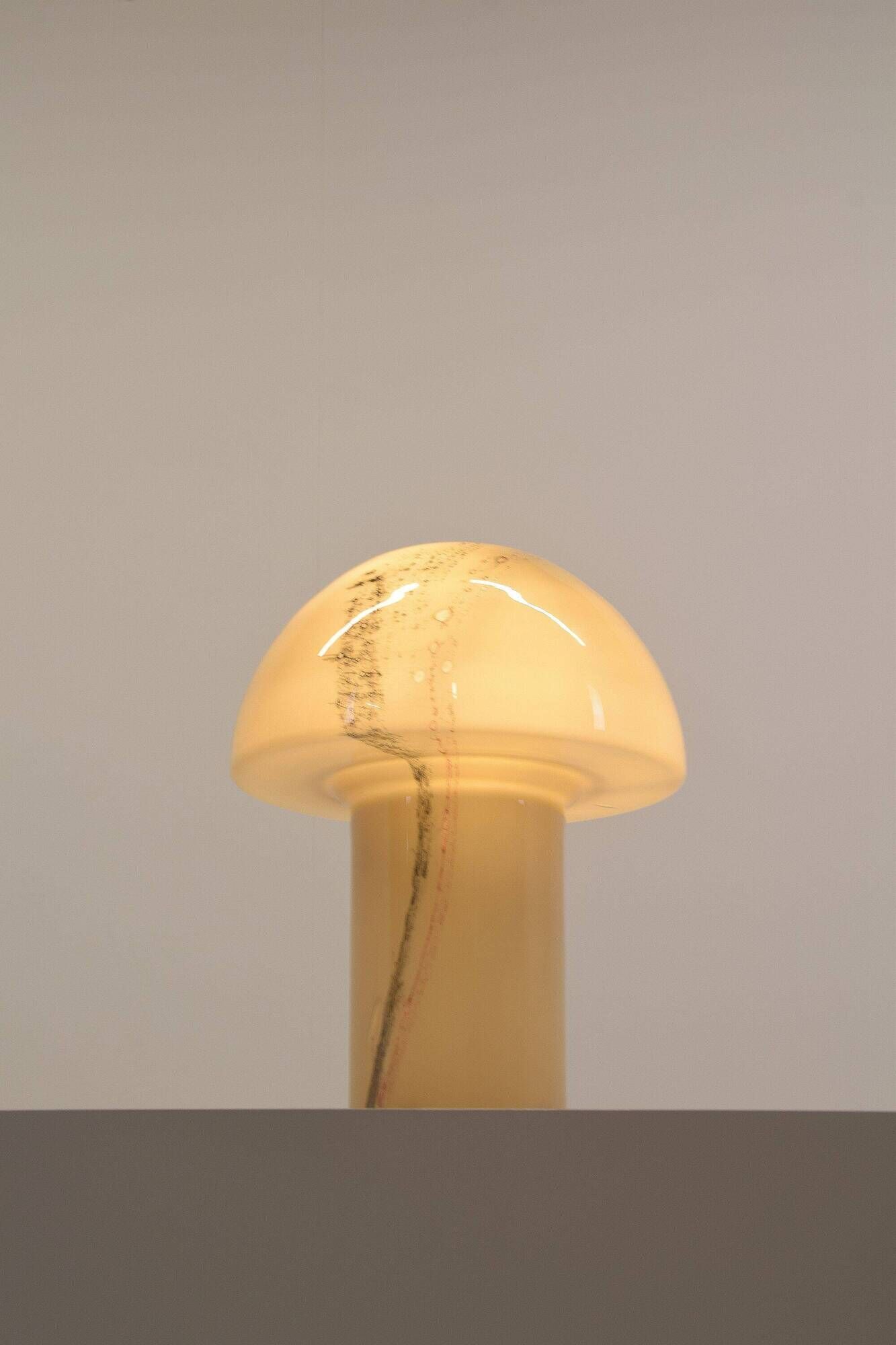 Vintage XL Lido glass table lamp by Peill & Putzler, 1980s