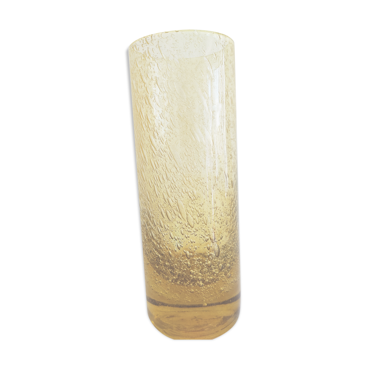 Bubbled glass vase