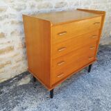 Vintage chest of drawers with four drawers