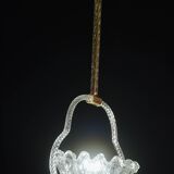 Charmant lustre Art Déco Barovier & Toso en verre de Murano, années 1950