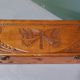 Early 20th Century Dutch Carved Wooden Jewelry Box
