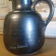 Black enameled ceramic pitcher "Jean Marais"