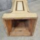 Antique church column on wooden base 135 cm high