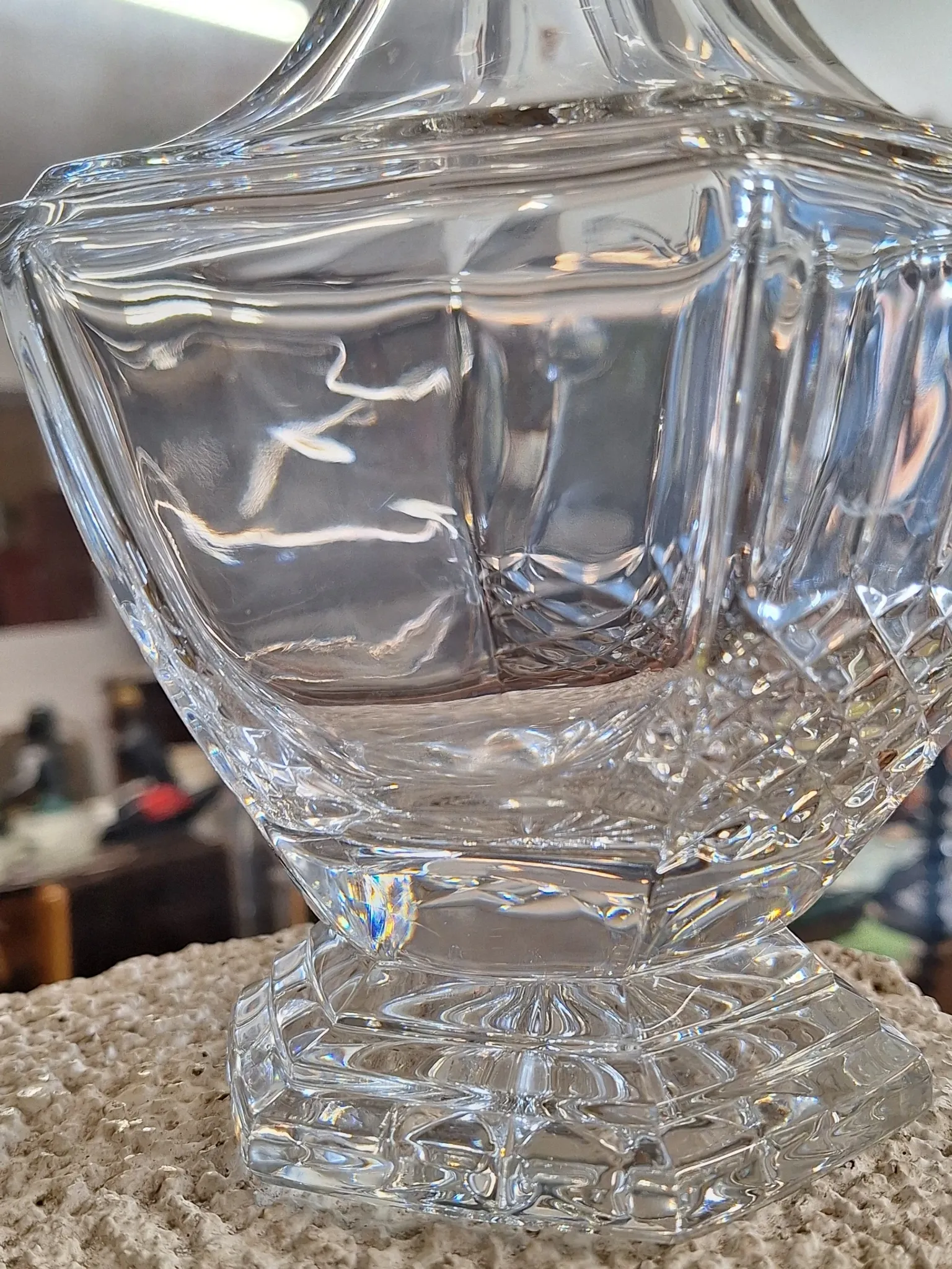 Crystal wine carafe