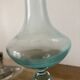 Vintage glass vase in blue tones