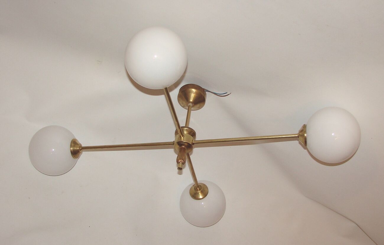 Minimalist chandelier, 1960s