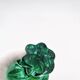 Vase Josef Hospodka Chřibská Cristal de Bohême Emerald Green 18 cm c60