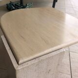 Vintage water drop travertine coffee table