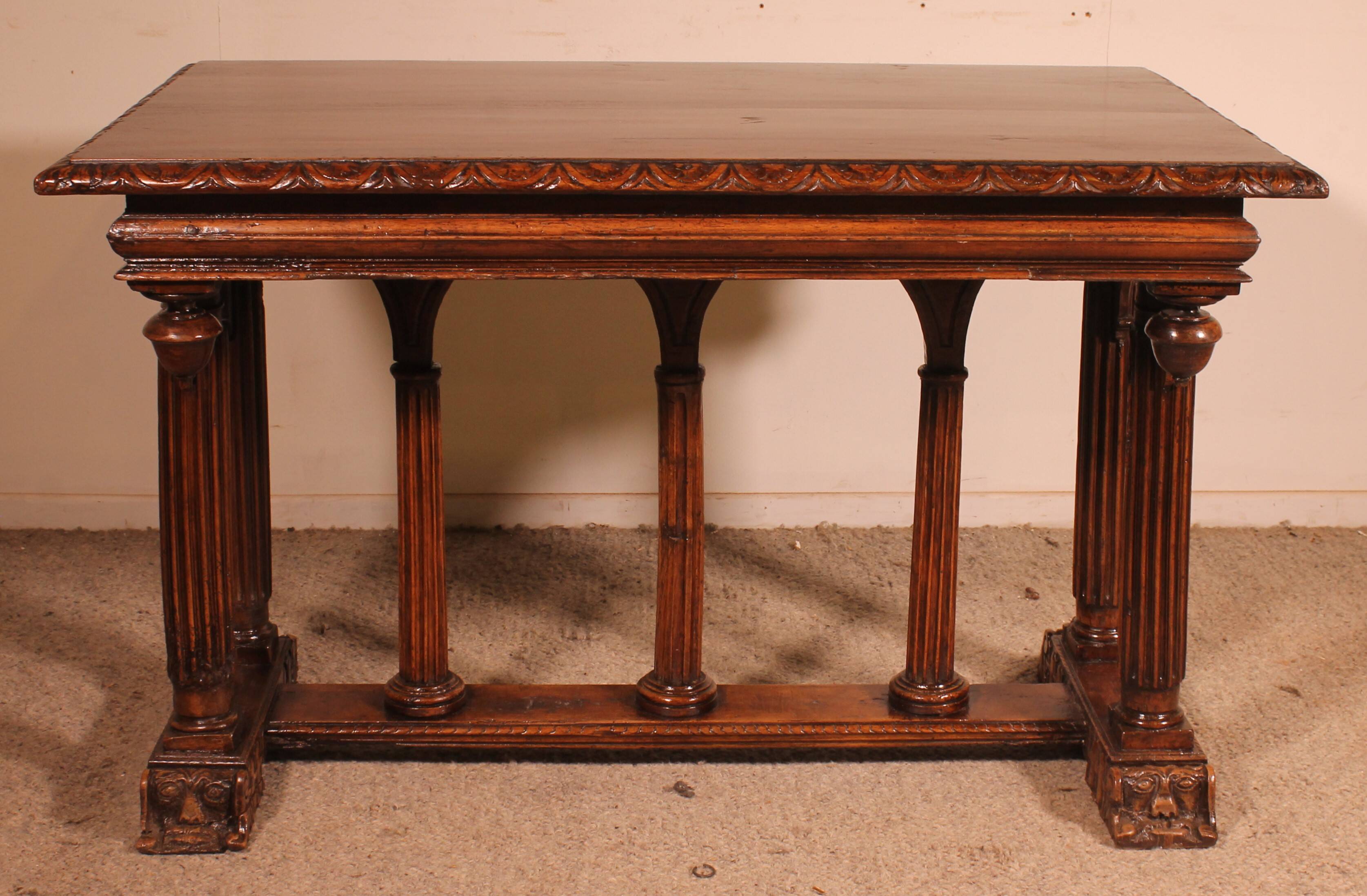 Renaissance Period Walnut Table - 16th Century