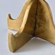 Brutalist vintage brass candlestick