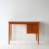 Scandinavian teak desk with three drawers, 1950s/60s