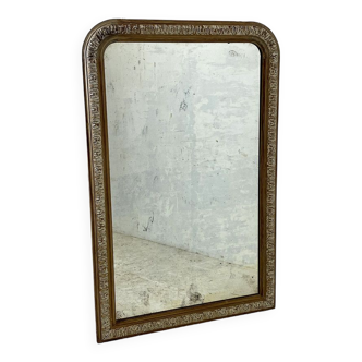 Mirror Louis Philippe Bois white patina