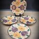 Set 4 flat plates Balkan Van Gogh
