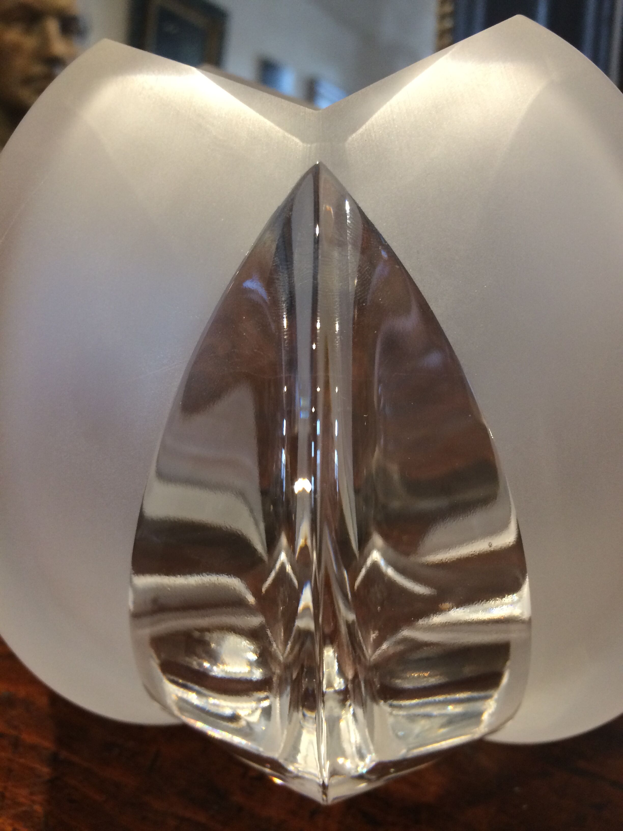 Crystal vase j. Christophe bridel crystalline high Brittany