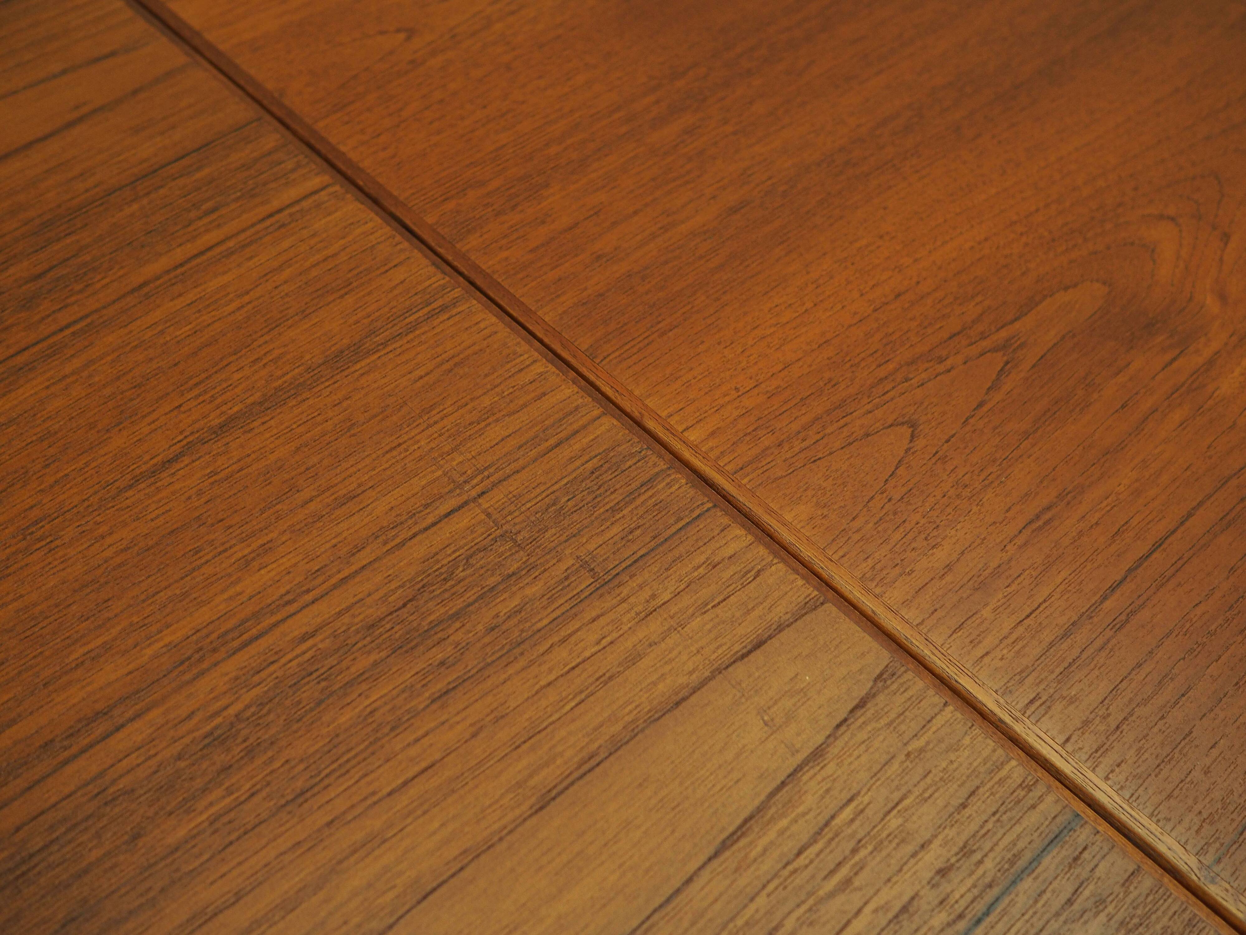 Teak extending dining table Henning Kjærnulf, Vejle, 1960s