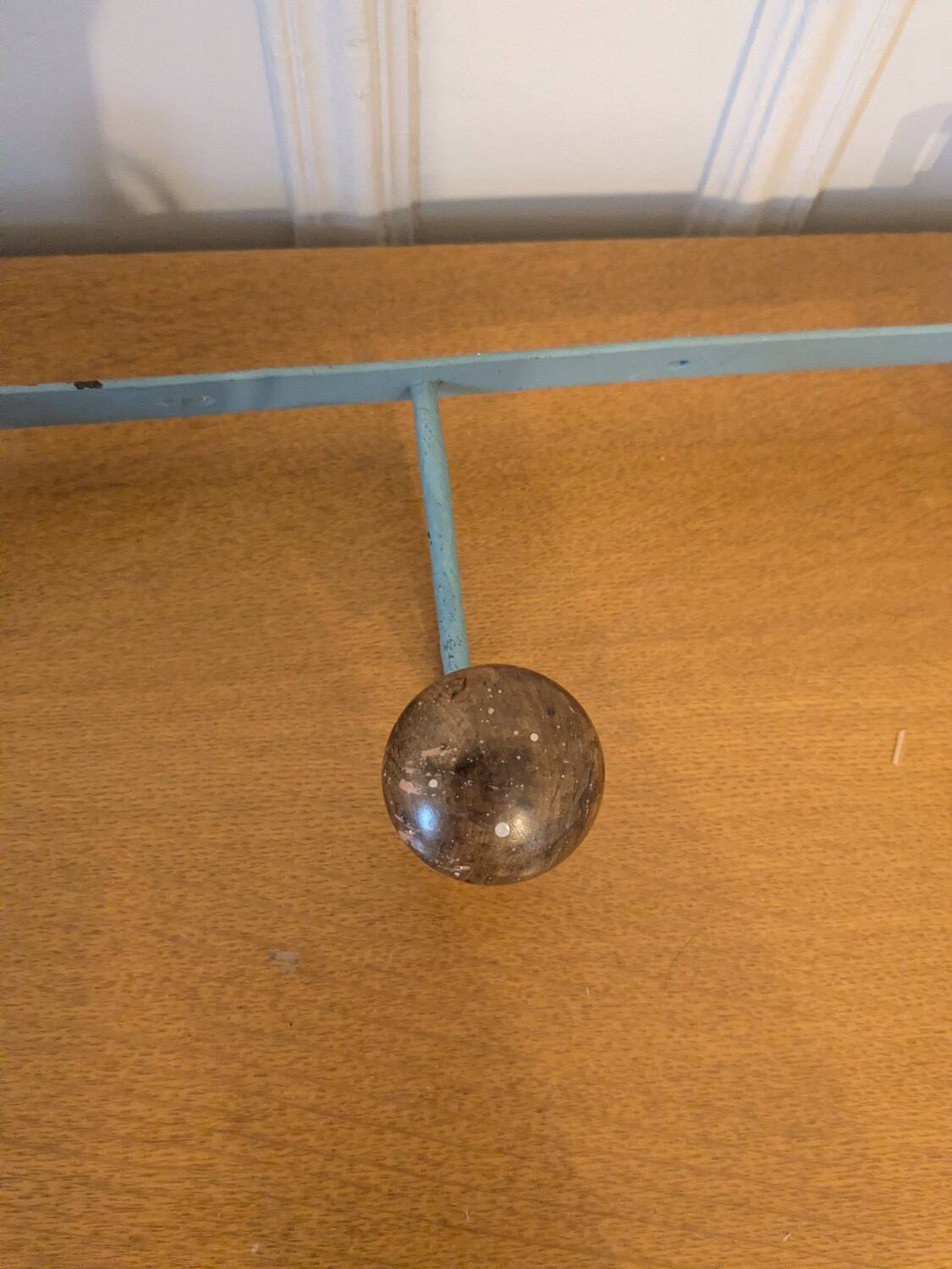 Vintage wall-mounted coat rack