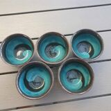 Frank Brooks, formerly of Wedgwood, A Set of Five Japanese Sake Cups.