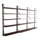 Vintage Rosewood wall shelving unit shelves by Poul Cadovius, 1960s