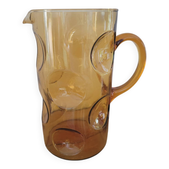 70s glass pitcher