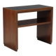 Vintage shelf in mahogany veneer, Italy, 1940s-1950s.