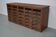Vintage Dutch oak haberdashery shop cabinet, 1930s