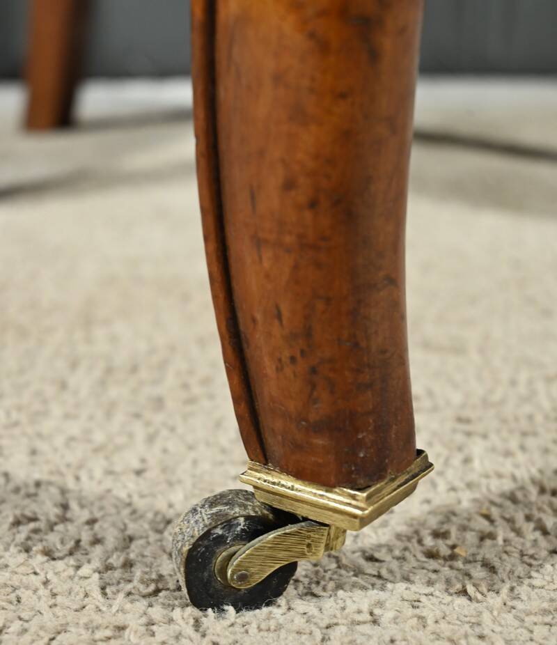 Paire de Fauteuils à Crosses en Acajou, époque Restauration – Début XIXe