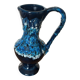 Fat Lava Ceramic Soliflore Vase Vallauris Blue H 31 cm