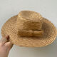 Vintage knot braided straw hat