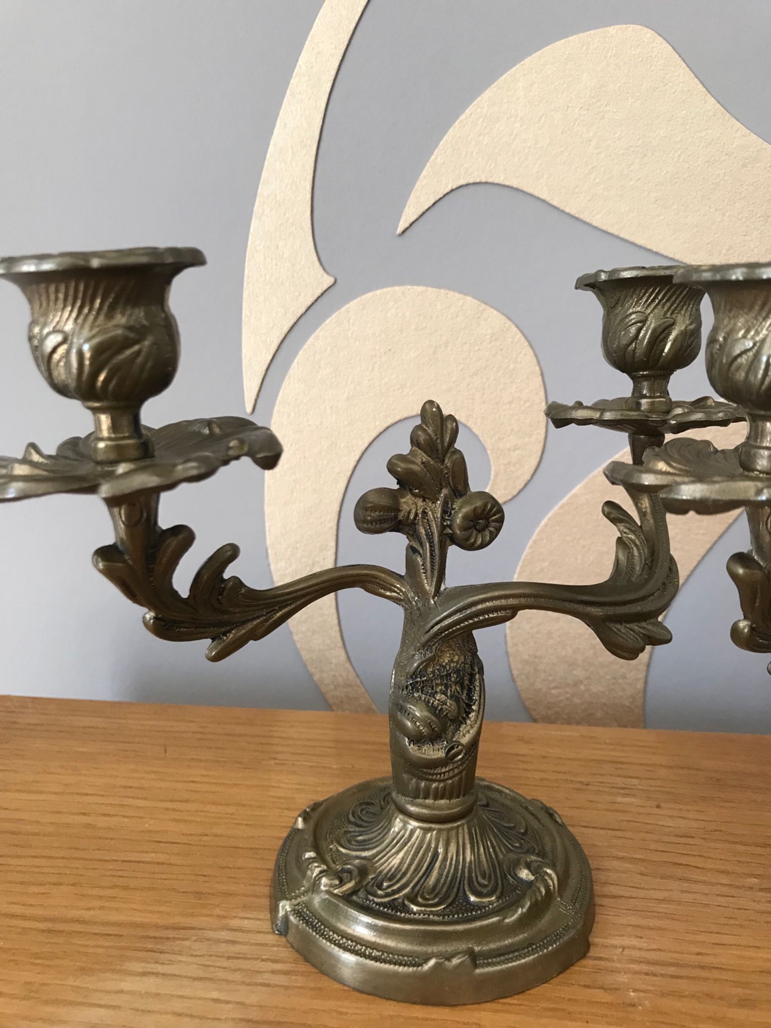 Paire de chandelier ciselé