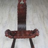 Brutalist tripod chair