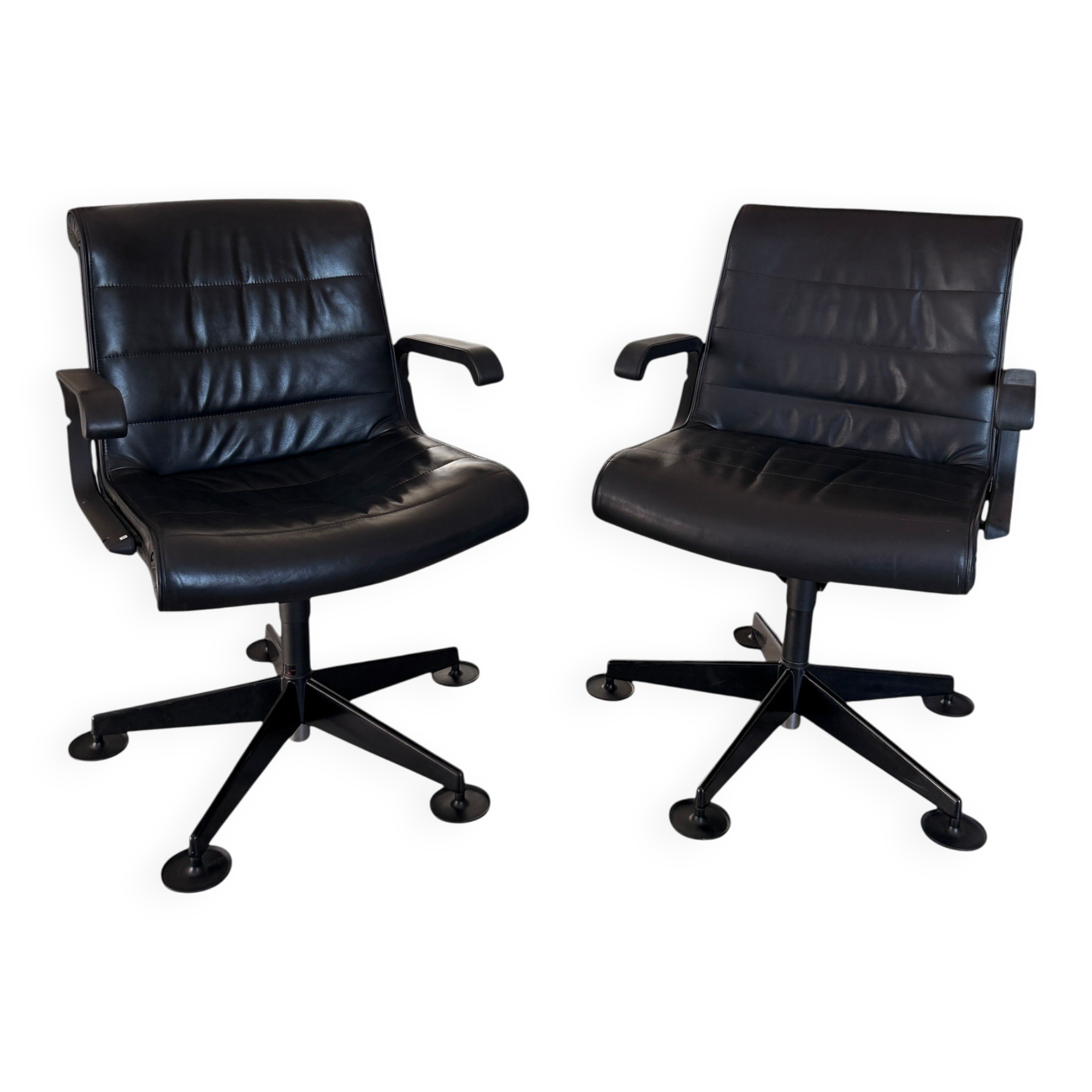 Richard Sapper Office Chair for Knoll - Vintage Black Leather