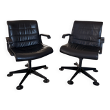 Richard Sapper Office Chair for Knoll - Vintage Black Leather