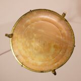 Antique Liberty Alabaster Candlestick, Brass Structure 1940s