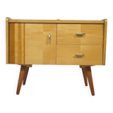 Mini Sideboard with Inlays Cabinet 1960s