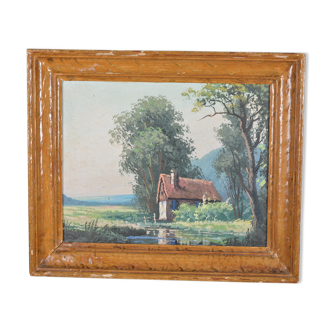 Tableau paysage champêtre