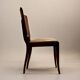 C. 1940 - Set of six Art Deco chairs - France