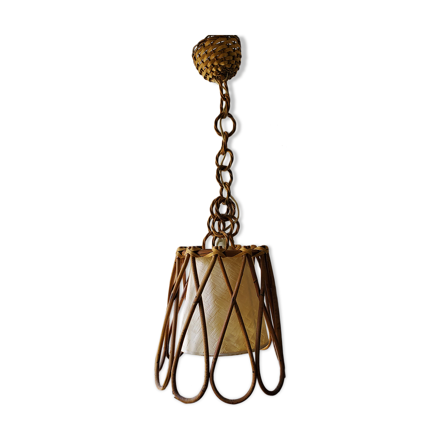 Suspension en rotin 60