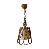 Rattan hanging lamp 1960