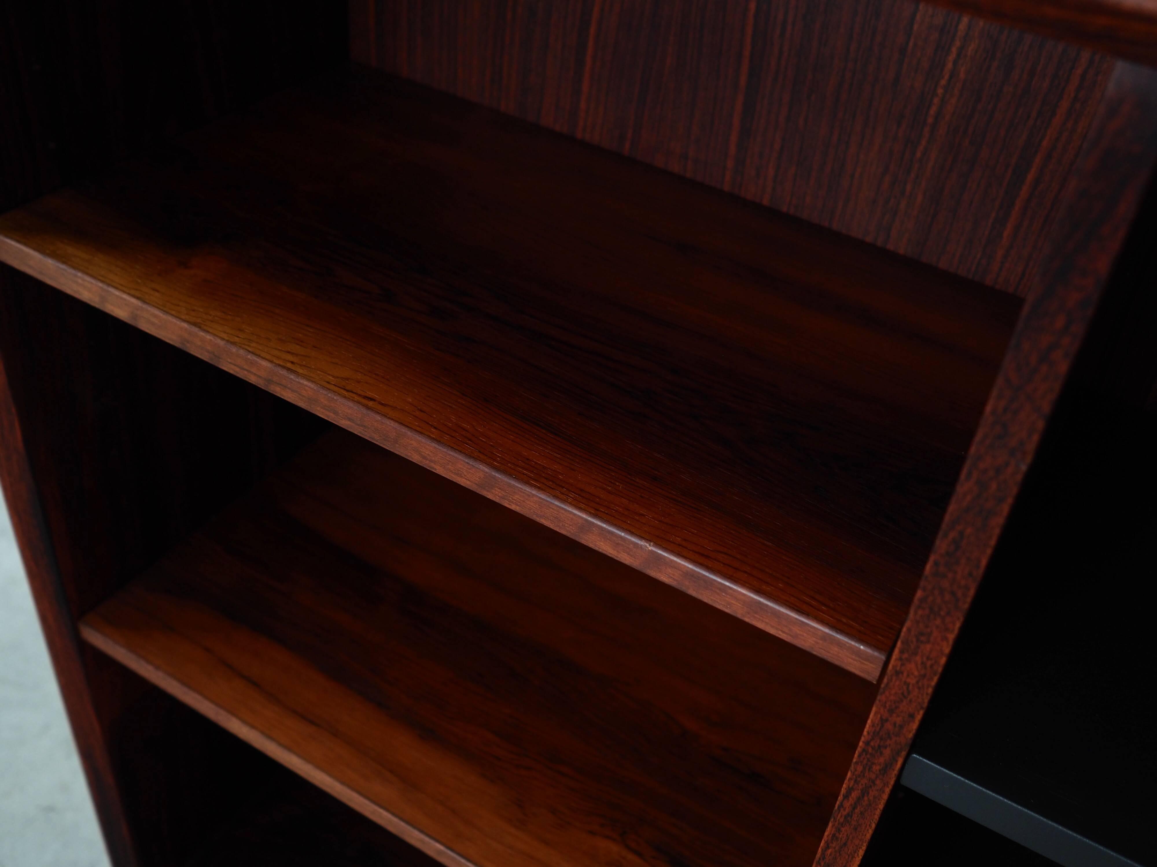 Rosewood bookcase, Danish design, 1970s, production: Hundevad